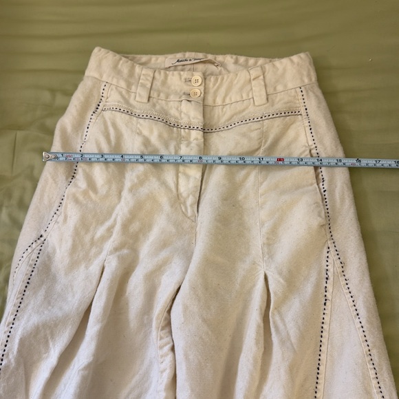 Marithe Francois Girbaud: Cream Wide-Leg Pants - Picture 15 of 16